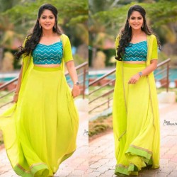 South Indian Style Full Stitched Jacket Suit